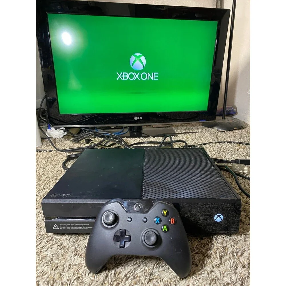 Microsoft Xbox One 500GB Console - Black Tested Works Controller w cords XB1 XOn